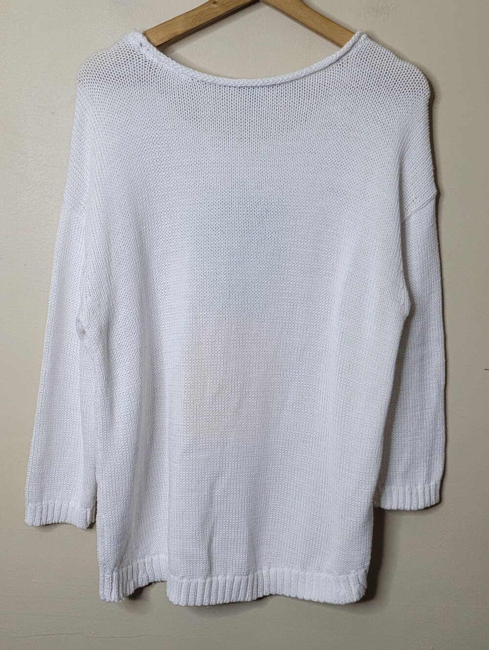 NWT Talbots Open-Neck Pineapple Sweater - Picture 5 of 9